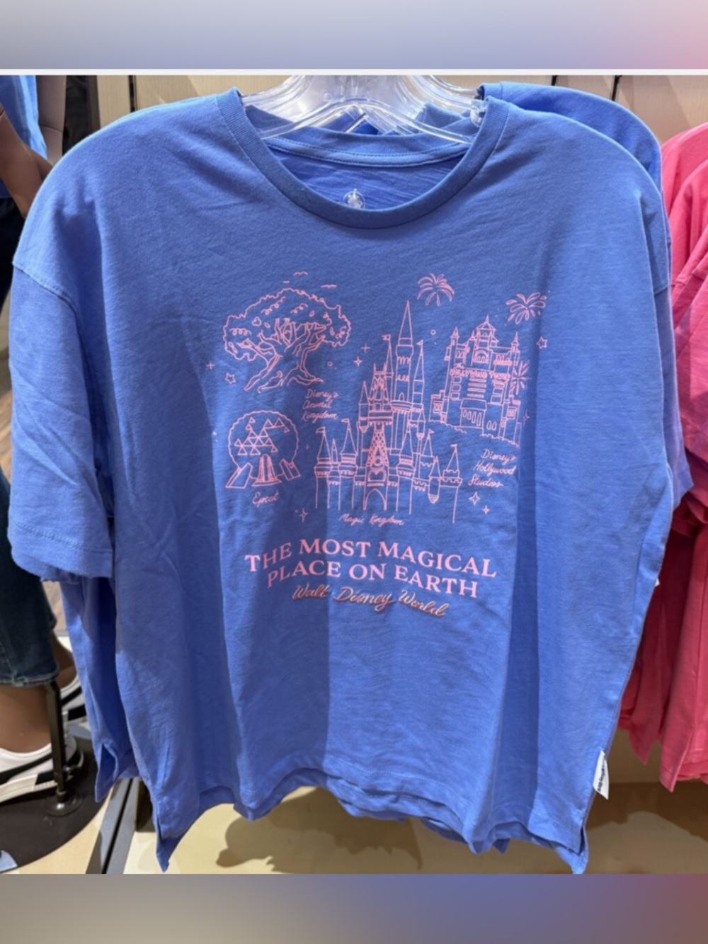 2026 Disney Parks Walt Disney World Four Parks Magical Place Blue T-Shirt